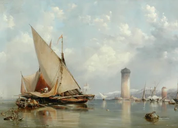 Au large de la côte de Livourne, 1848
